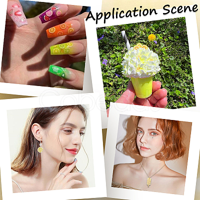 100G Handmade Polymer Clay Cabochons CLAY-SC0001-82A-1