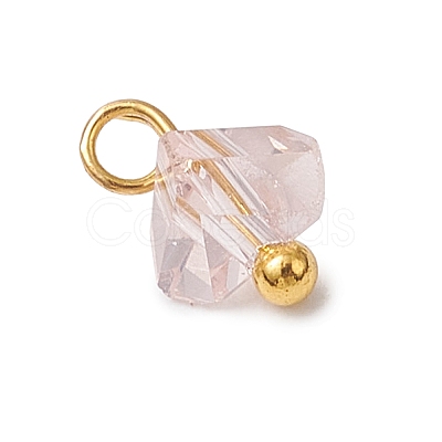 Electroplate Glass Charms PALLOY-JF04004-1
