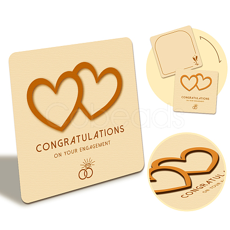 Wooden Commemorative Cards WOOD-WH0040-005-1