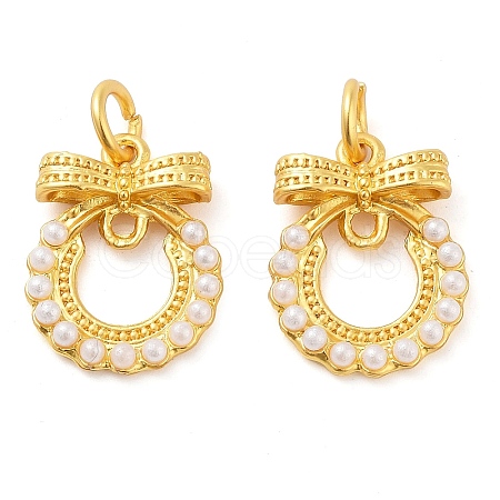 ABS Plastic Bead Alloy Pendants ENAM-M008-04G-02-1