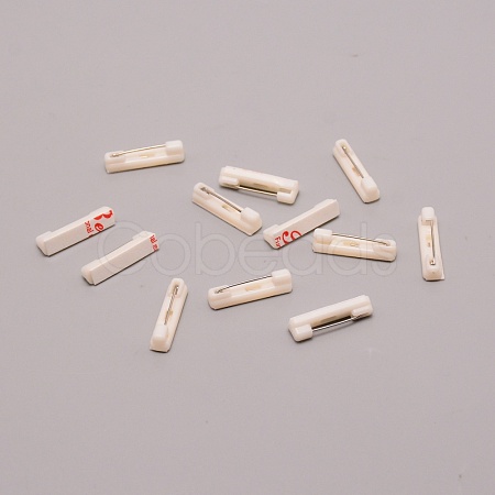 Adhesived Plastic Back Bar Pins with Iron Pins FIND-WH0100-57-1