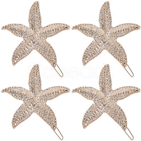 10Pcs Zinc Alloy Hair Barrettes PHAR-SP0001-25-1