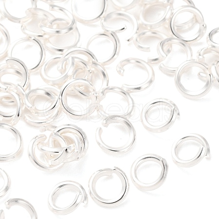 Brass Open Jump Rings KK-G604-08S-18-1