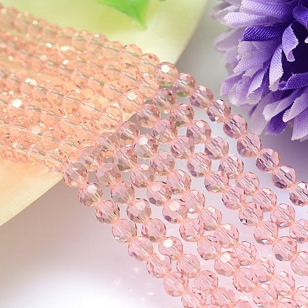 Imitation Austrian Crystal Bead Strands G-M181-4mm-30A-1