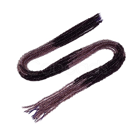 Transparent Glass Beads Strands GLAA-N074-01A-21-1