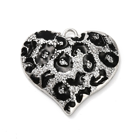 Brass Micro Pave Cubic Zirconia Pendants KK-L229-077A-G-1
