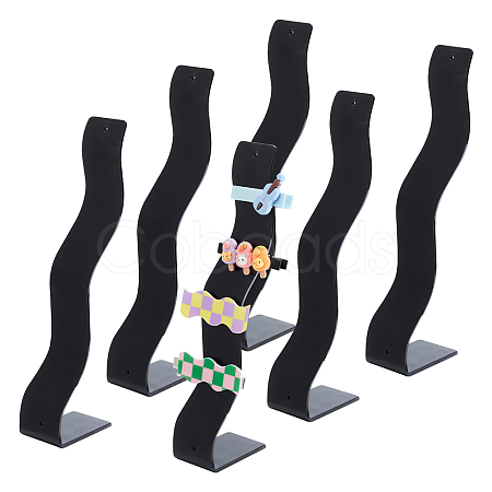 Plastic Hair Clip Displays LS-AJEW-WH00245-25A-1