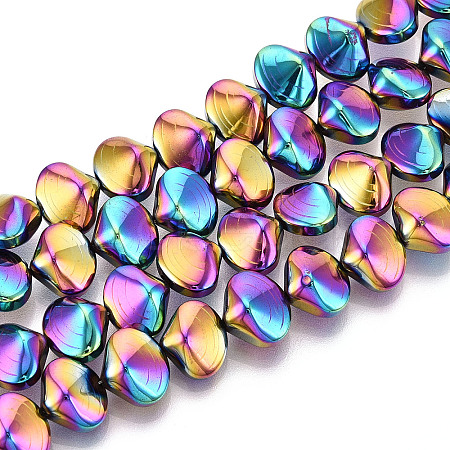 Electroplated Synthetic Non-magnetic Hematite Beads Strands G-T139-64A-1