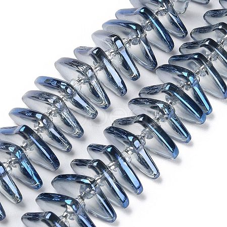 Electroplate Glass Beads Strands GLAA-K061-04A-FR03-1