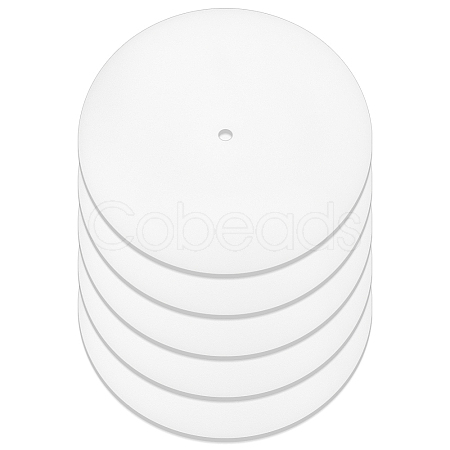 Flat Round PP Lamp Shade Diffuser FIND-WH0152-204-1