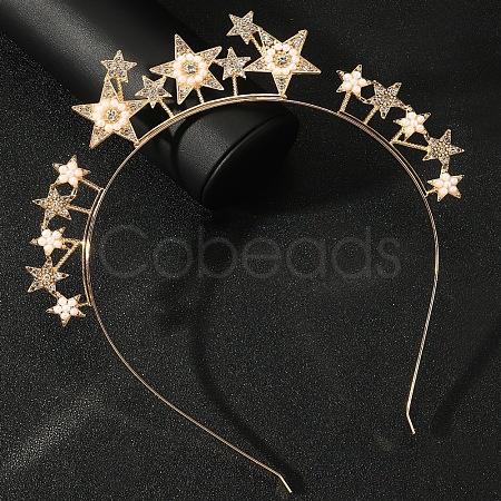 Iron with Rhinestone Hair Bands PW-WG83403-01-1