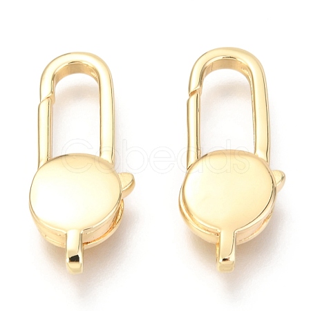 Brass Lobster Claw Clasps KK-O132-11G-1