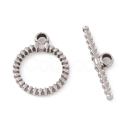 Non-Tarnish 304 Stainless Steel Toggle Clasps STAS-G262-04P-1