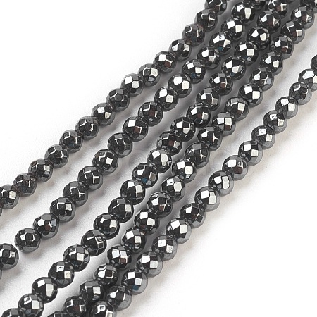 Non-Magnetic Synthetic Hematite Beads Strands HEMA-3D-1