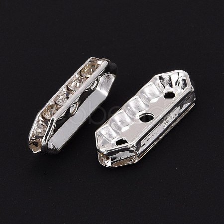 Brass with Grade A Rhinestone Bridge Spacers RB-H236-S-1