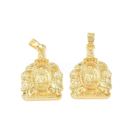 Brass Pendants KK-F931-16G-1