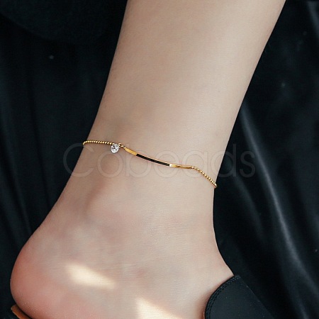 316L Surgical Stainless Steel Charm Anklets for Women FS-WG47470-08-1