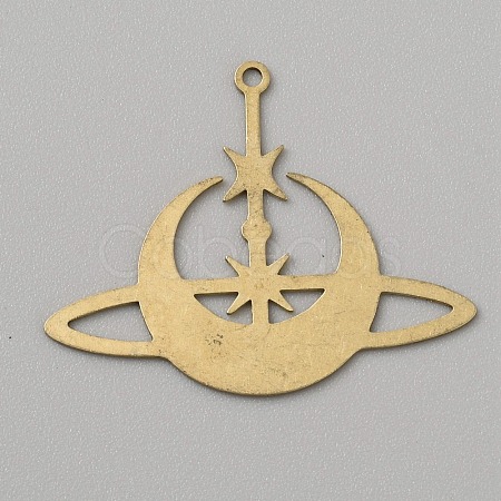 Raw(Unplated) Brass Pendants KK-WH20004-03K-1