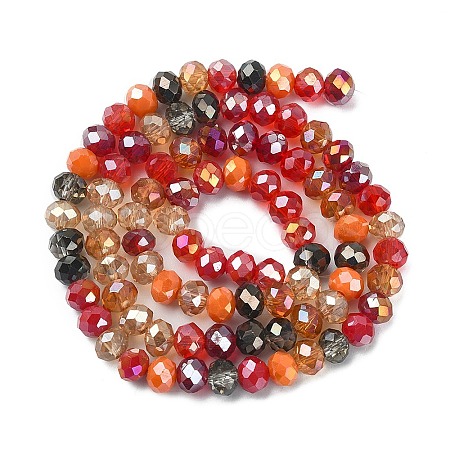 Electroplate Glass Beads Strands EGLA-YW0002-D06-1