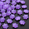 Imitation Jelly Acrylic Beads, Faceted, Snowflake, Dark Orchid, 15x14x6mm, Hole: 1.6mm, about 970pcs/500g