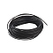 Cowhide Leather Cord, Leather Jewelry Cord, Jewelry DIY Making Material, Dyed, Round, Black, 1.5mm, about 10.93 yards(10m)/bundle