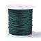 Nylon Chinese Knot Cord, Nylon Jewelry Cord for Jewelry Making, Dark Green, 0.4mm, about 28~30m/roll