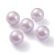 POM Plastic Beads, Imitation Pearl, Center Drilled, Round, Lavender, 13.6mm, Hole: 1.2mm