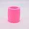 Wool Pattern Column Silicone Candle Molds, Resin Casting Molds, For UV Resin, Epoxy Resin Craft Making, Pink, 71x78mm, Inner Diameter: 48mm