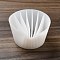 Reusable Split Cup for Paint Pouring, Silicone Cups for Resin Mixing, 7 Dividers, Shell Shape, White, 110x91.5x53mm, Inner Diameter: 8.5~18x80.5~102mm