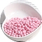 Macaron Baking Paint Glass Seed Beads, Fringe Teardrop Beads, Pink, 5mm