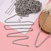 Tarnish Resistant 304 Stainless Steel Twist Chains CHS-K001-21-3mm-2