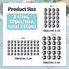3 Sets 3 Styles Resin Self-adhesive Sticker DIY-FH0009-66-2