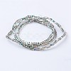 Electroplate Glass Beads Strands EGLA-F121-HP-A02-2