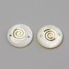 Freshwater Shell Links connectors SHEL-Q009-002G-1