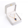 PU Leather Necklace Pendant Gift Boxes X-LBOX-L005-F01-1