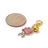 Alloy Enamel Pendant Decoraiton HJEW-JM00960-4