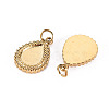 304 Stainless Steel Charms Cabochon Settings STAS-S116-152G-2