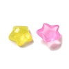 Transparent Resin Decoden Cabochons with Glitter Powder RESI-E053-08E-2