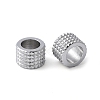 201 Stainless Steel European Beads STAS-Z124-06A-P-1