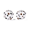 Transparent Glass Enamel Beads GLAA-G084-01A-2