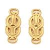 Brass Knot Links Connector Charms KK-F941-06G-1
