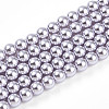 Baking Paint Pearlized Glass Pearl Bead Strands HY-N002-4mm-A04-2