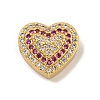 Rack Plating Brass Micro Pave Cubic Zirconia Beads KK-C074-66G-01-1