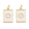 Brass Enamel Pendants KK-CBA62C2-01I-2
