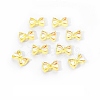 Electroplated Bowknot Resin Cabochons MRMJ-R128-16G-1