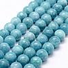 Natural White Jade Imitation Amazonite Beads Strands G-F364-16-10mm-1