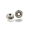 Iron Grade A Crystal Rhinestone Spacer Beads RB-A010-6MM-N-3