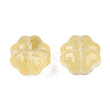Transparent Spray Painted Glass Beads GLAA-N035-028-C04-2