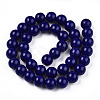 Opaque Solid Color Glass Beads Strands X-GLAA-T032-P10mm-03-2