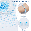 300Pcs 2 Styles 2-Hole Opaque Colours Glass Seed Beads SEED-HS0001-06C-4